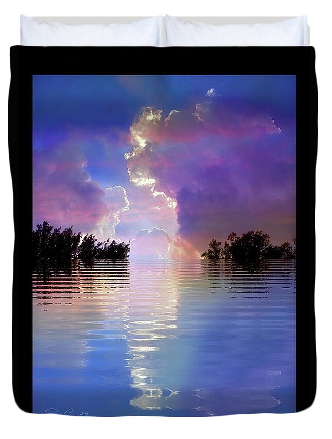 Clouds Duvet Cover featuring the photograph The Storm Is Over by Rene Crystal