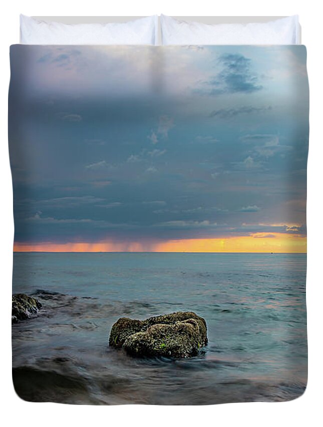 Storm Duvet Cover featuring the photograph The Storm by Vicki Walsh
