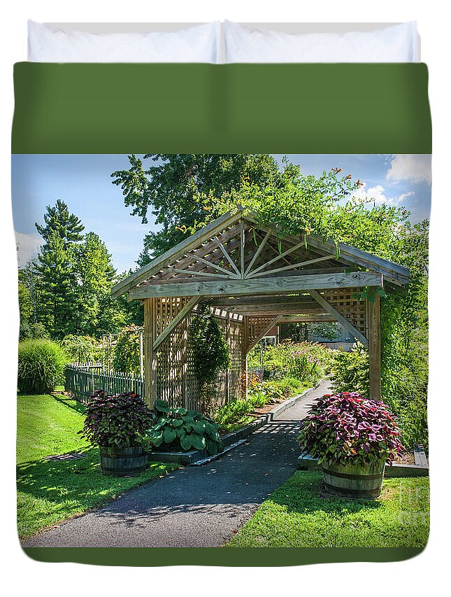 Vegetable Duvet Cover featuring the photograph The Vegetable Garden at Elizabeth Park by Lorraine Cosgrove