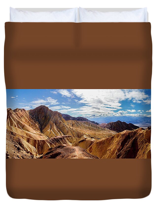 Hiking Duvet Cover featuring the photograph The View From Red Cathedral by Mike Lee