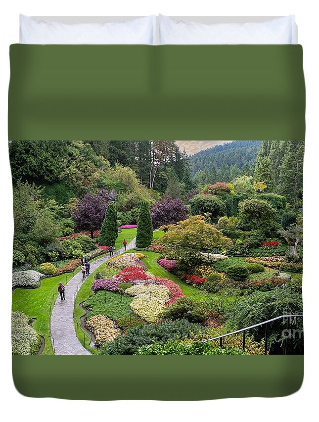Famous Walkways Duvet Cover featuring the photograph The Walk by Marilyn Cornwell