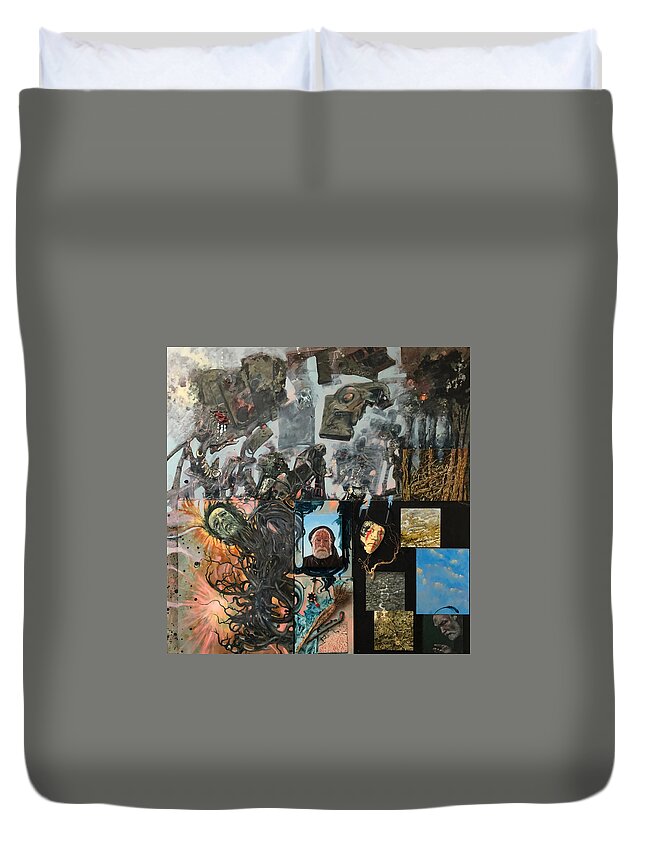 Portrait Duvet Cover featuring the painting The Water Witch by William Stoneham
