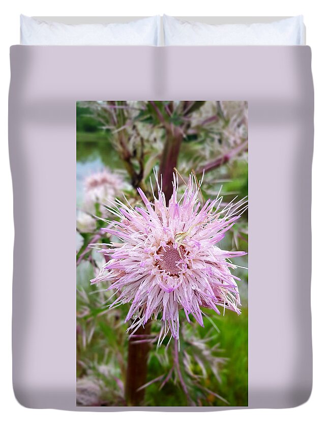 Secret Wildflower Duvet Cover featuring the photograph The Wildflower's Secret by Pamela Smale Williams