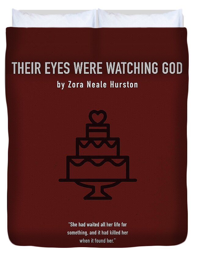 Their Eyes Were Watching God Duvet Cover featuring the mixed media Their Eyes Were Watching God by Zora Neale Hurston Greatest Book Series 099 by Design Turnpike