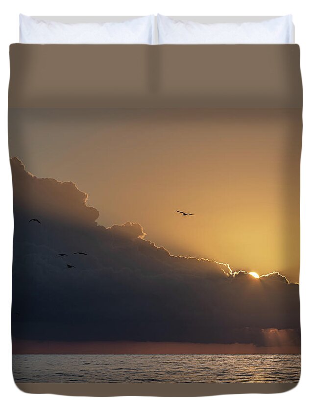 Beach Duvet Cover featuring the photograph Till Tomorrow by Peter Tellone
