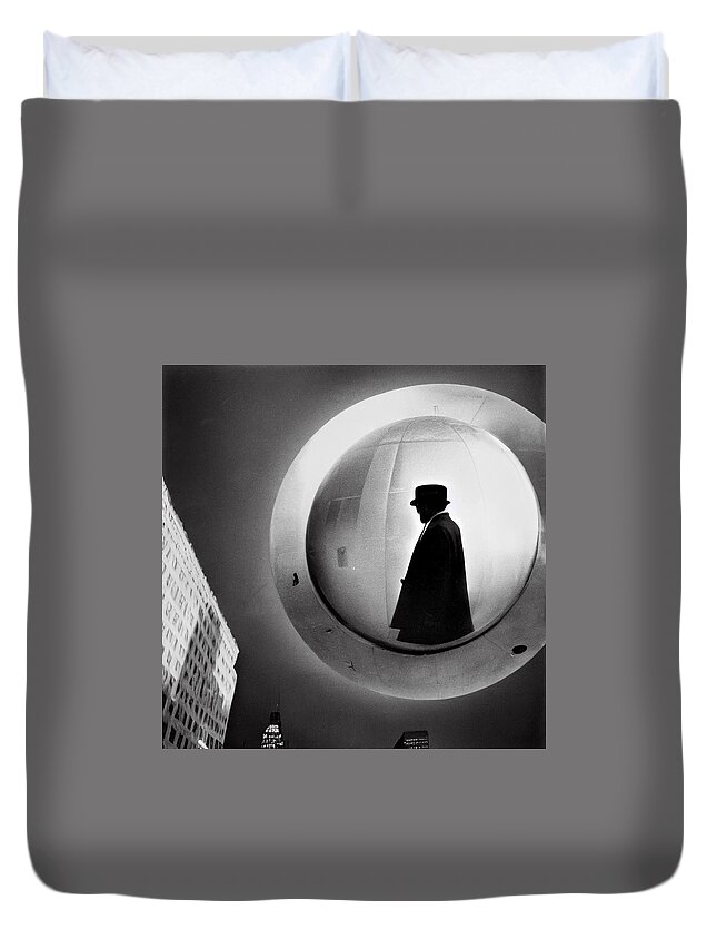 Ufo Duvet Cover featuring the digital art To Serve Man by Nickleen Mosher
