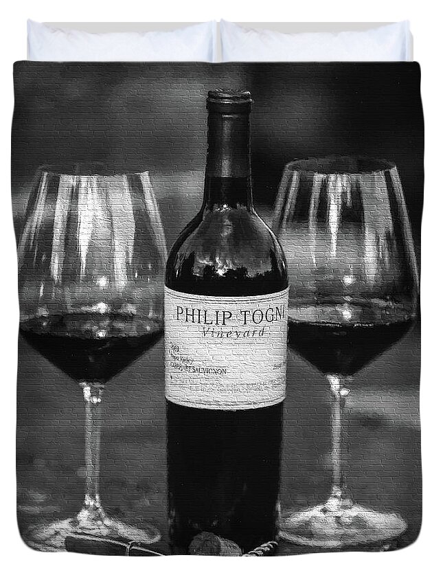 Cabernet Sauvignon Duvet Cover featuring the photograph Togni Wine 14 by David Letts
