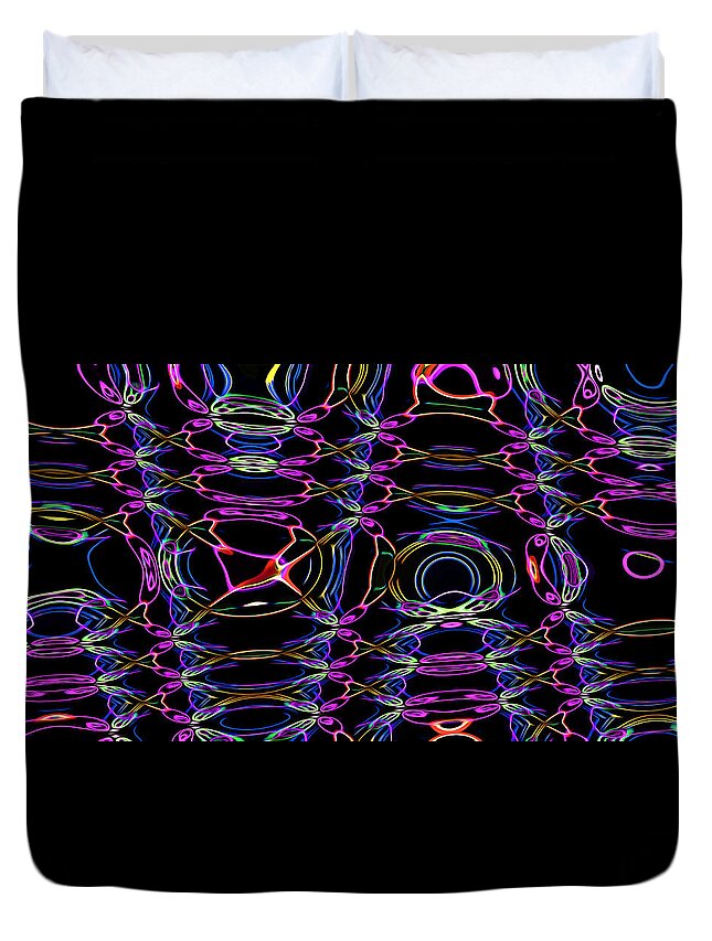 Abstract Duvet Cover featuring the digital art Tornado Storm - Abstract by Ronald Mills