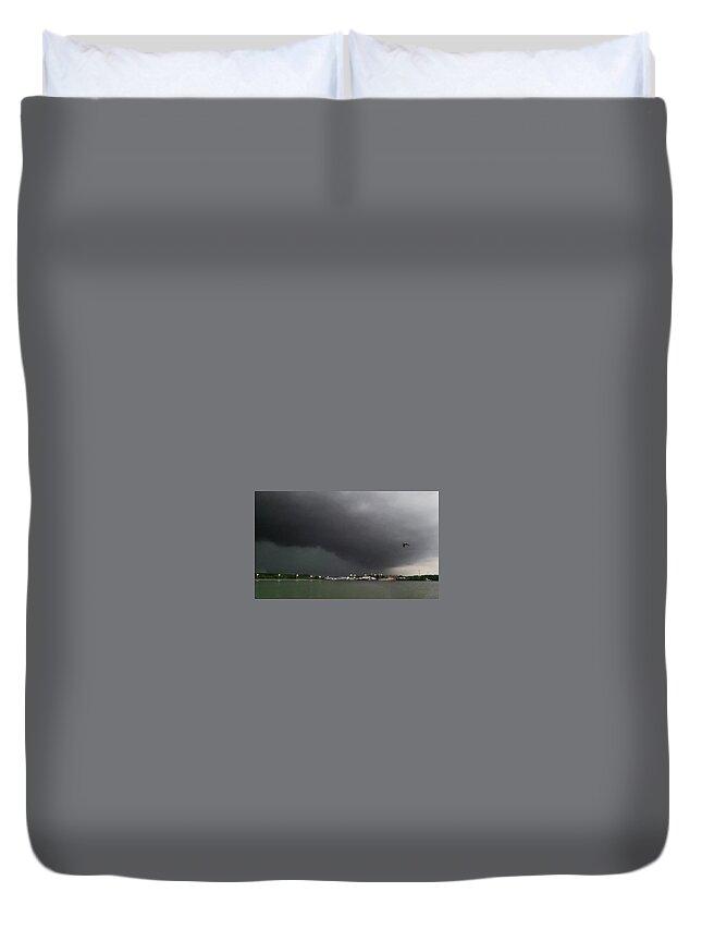 Weather Duvet Cover featuring the photograph Tornado Warned Storm in Tennessee 5/4/21 by Ally White