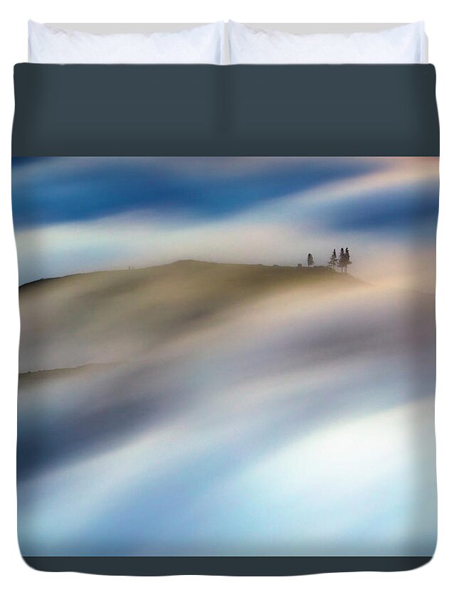Atlantic Ocean Duvet Cover featuring the photograph Touch Of Wind by Evgeni Dinev