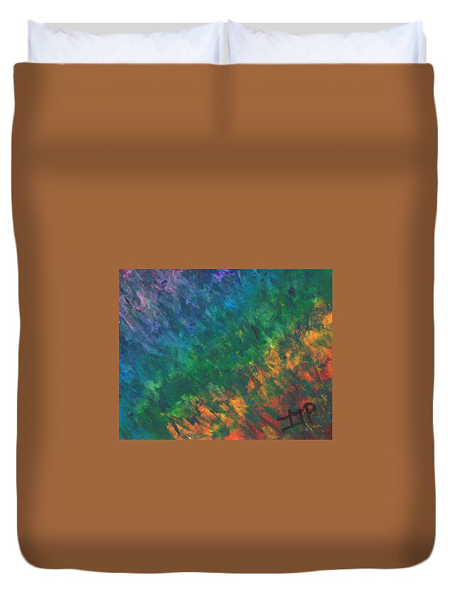 Spirituality Duvet Cover featuring the painting Transmutation of Energy by Esoteric Gardens KN