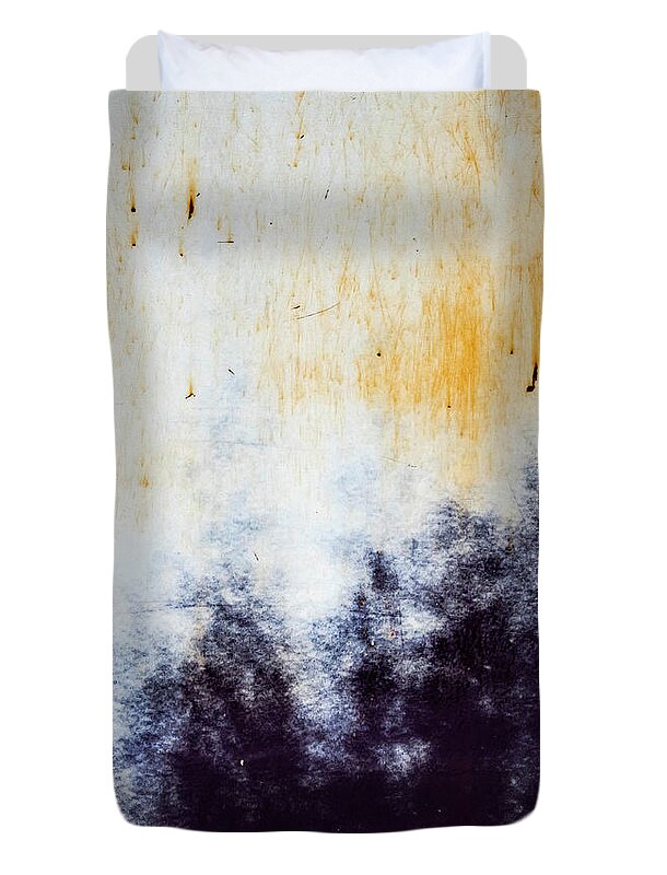 Abstract Duvet Cover featuring the photograph Tree Line Silhouette by Jani Freimann