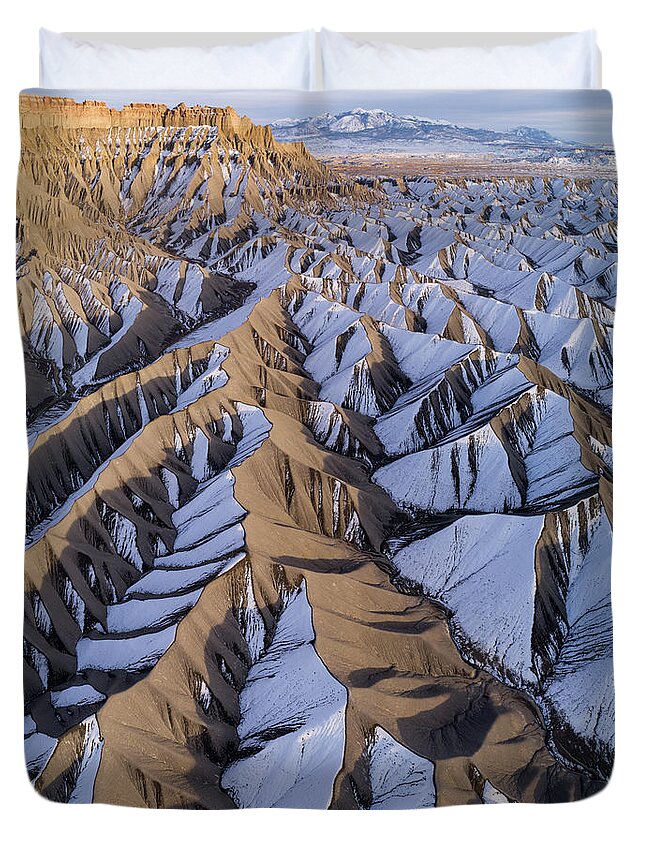 Utah Duvet Cover featuring the photograph Desert Angles by Wesley Aston