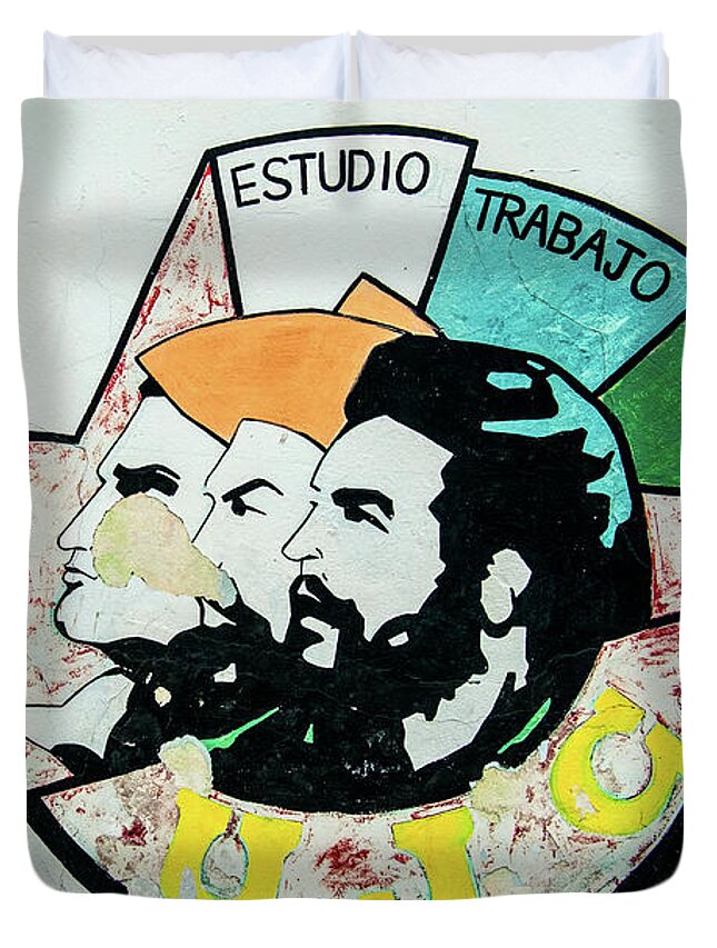 Cuba Duvet Cover featuring the photograph Trinitarian ideology. Havana. Cuba by Lie Yim