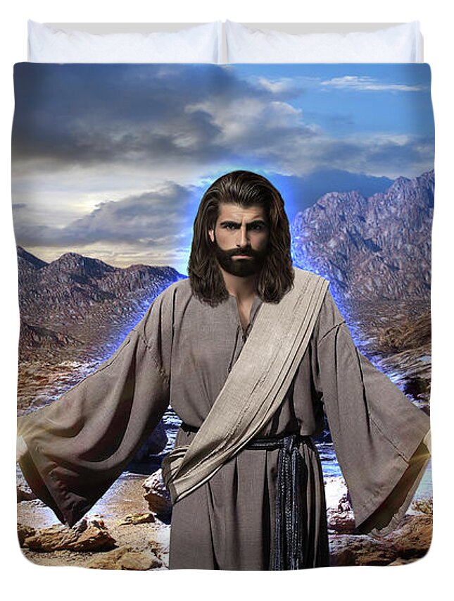 God's-glory Duvet Cover featuring the photograph Trust In The Lord by Acropolis De Versailles