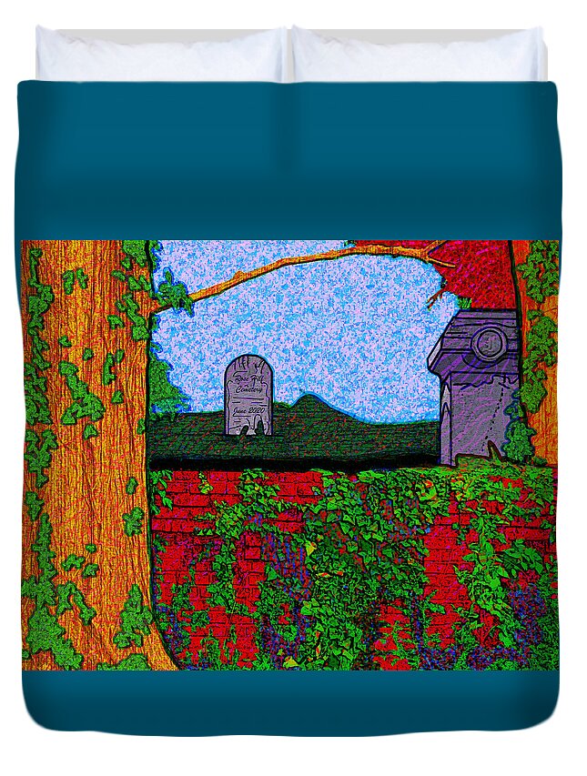 Macon Duvet Cover featuring the digital art Twilight At Rose Hill by Rod Whyte