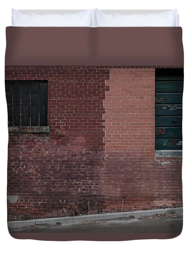 Urban Duvet Cover featuring the photograph Two Sides by Kreddible Trout