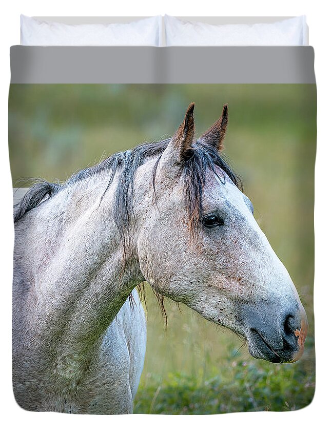 Animal Duvet Cover featuring the photograph Untamed Majesty by Andy Crawford