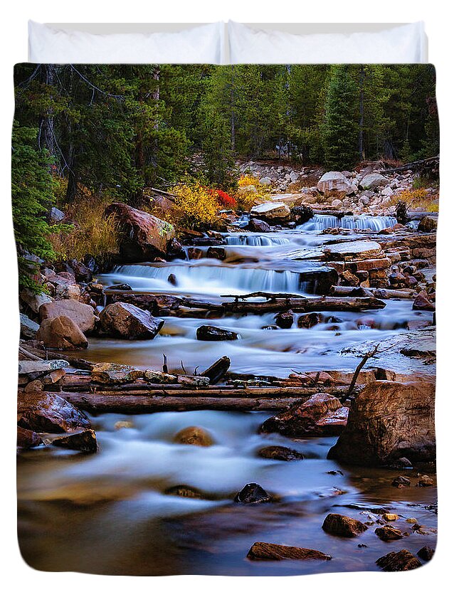 Autumn Duvet Cover featuring the photograph Utah's Backcountry by Chad Dutson