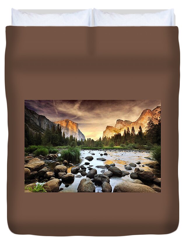 Scenics Duvet Cover featuring the photograph Valley Of Gods by John B. Mueller Photography