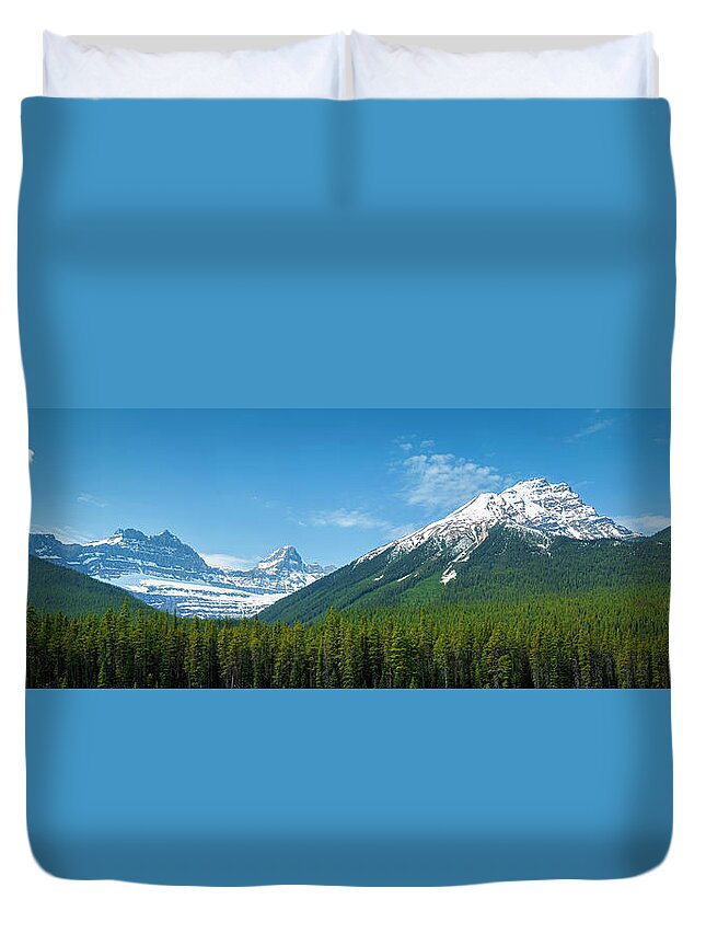 Alberta Duvet Cover featuring the photograph View From The Icefield Parkway by Rick Deacon