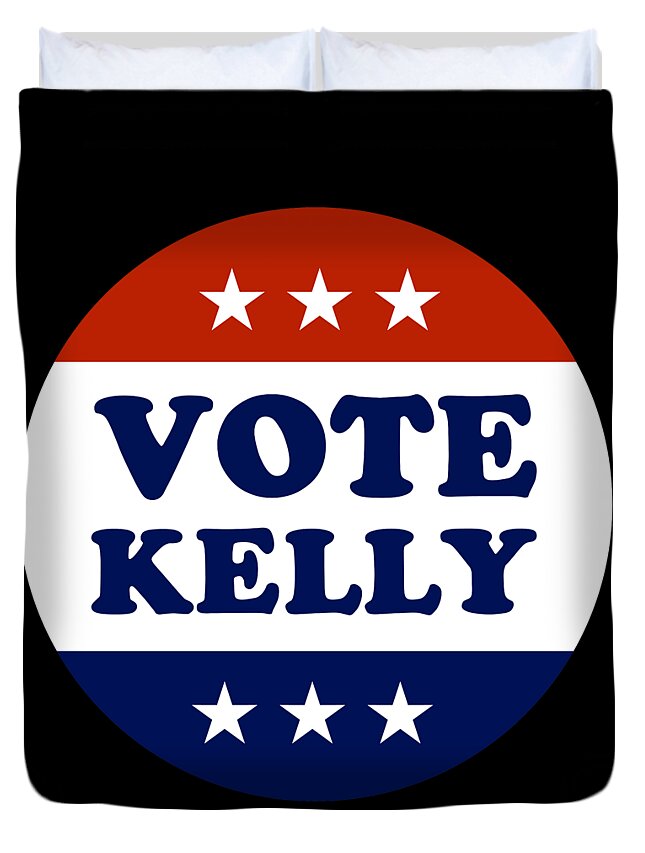 Arizona Duvet Cover featuring the digital art Vote Mark Kelly 2020 by Flippin Sweet Gear