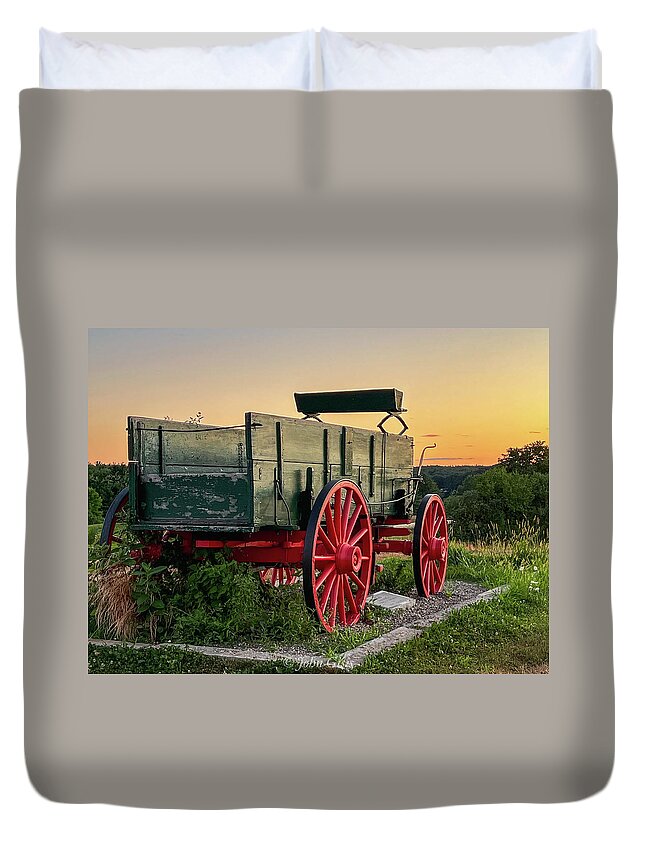  Duvet Cover featuring the photograph Wagon Hill by John Gisis