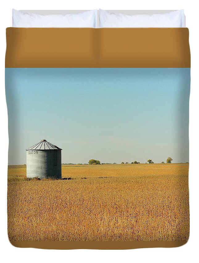 Farm Duvet Cover featuring the photograph Waiting To Be Filled by Lens Art Photography By Larry Trager