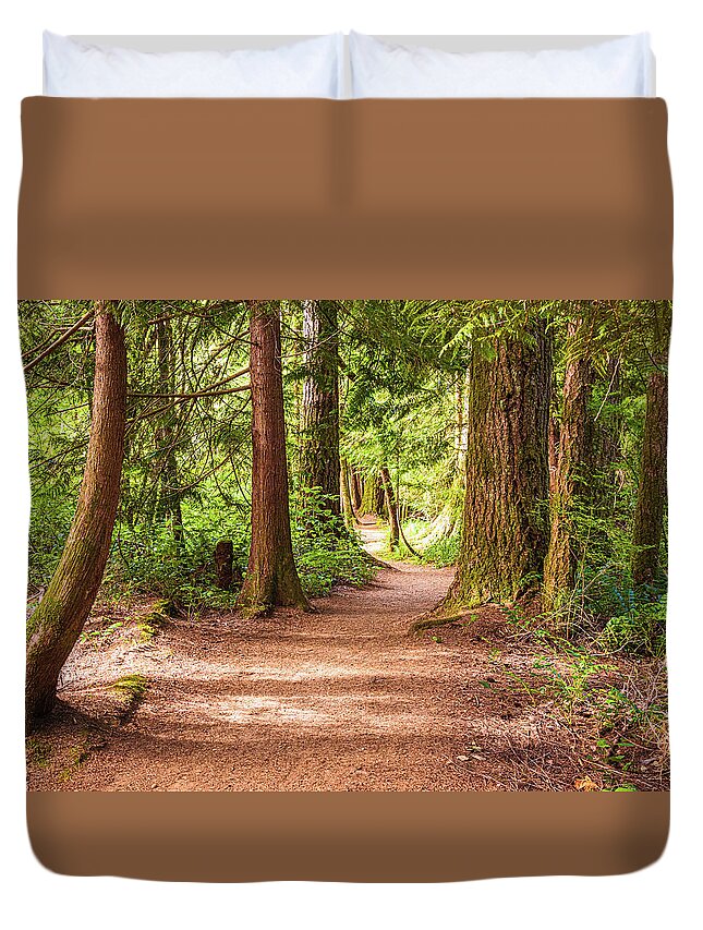 Landscapes Duvet Cover featuring the photograph Come Walk With Me by Claude Dalley