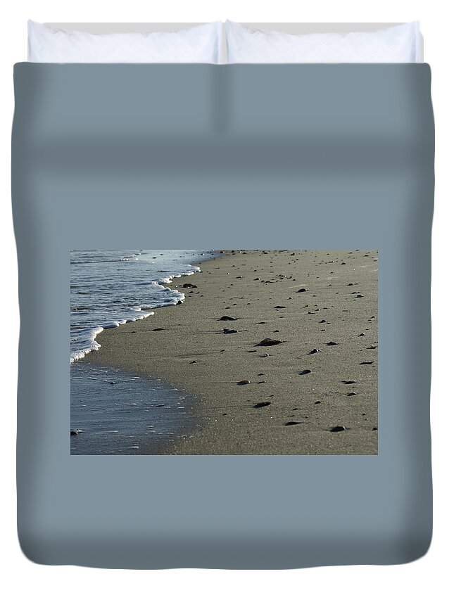  Duvet Cover featuring the photograph Washed Ashore by Heather E Harman