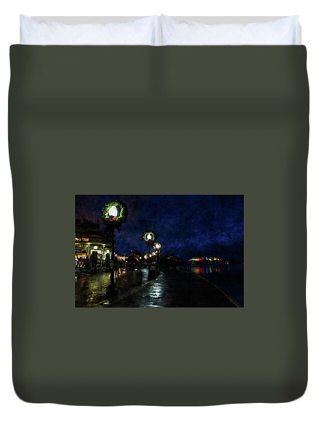 Washington Dc Duvet Cover featuring the digital art Washington DC - Kennedy Library by SnapHappy Photos