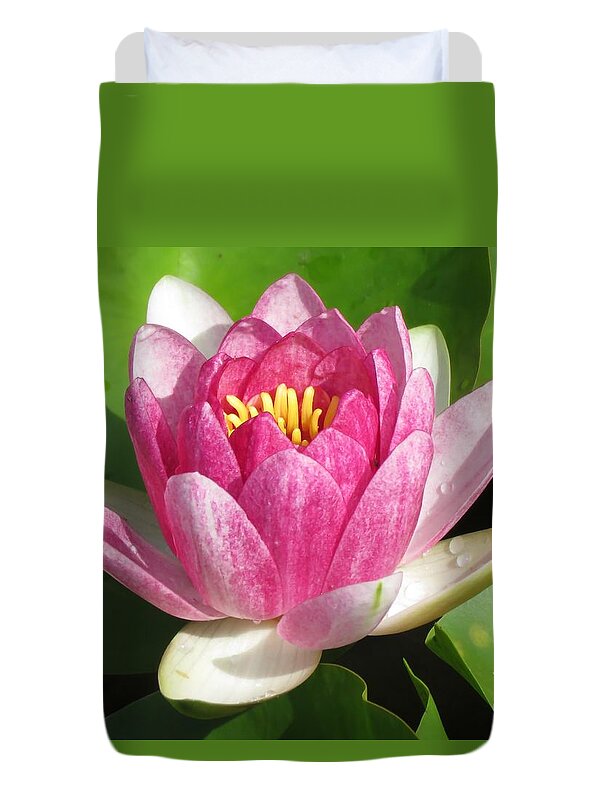 Flower Duvet Cover featuring the photograph Water Lily by World Reflections By Sharon