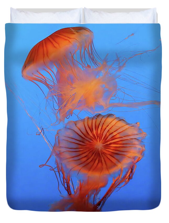 Ocean Duvet Cover featuring the photograph Water Nebula by Lens Art Photography By Larry Trager