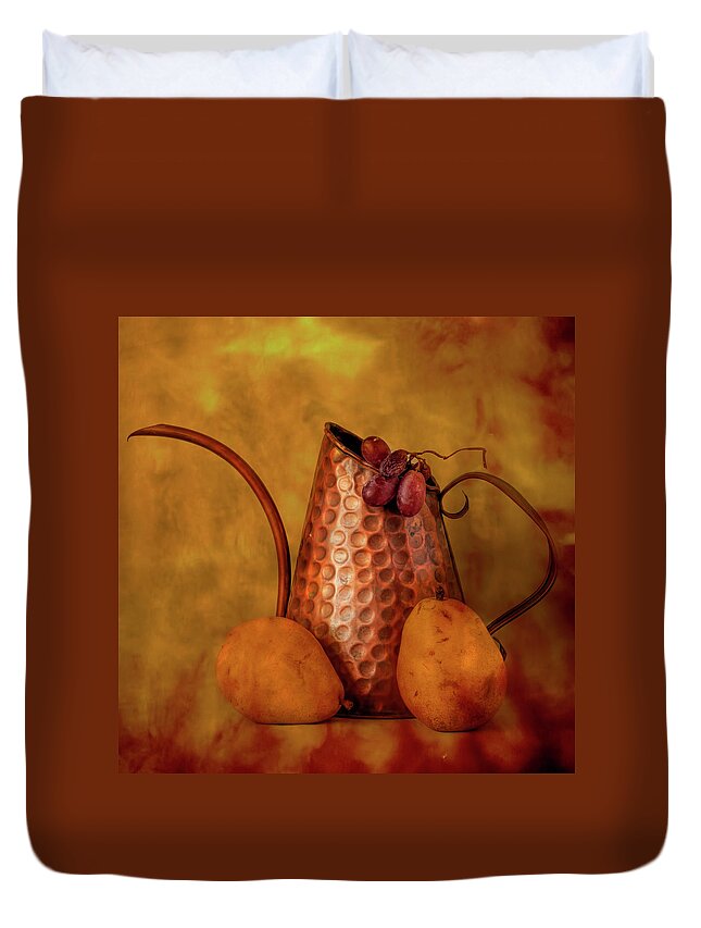 Still Life Duvet Cover featuring the photograph Watering Can by Cordia Murphy