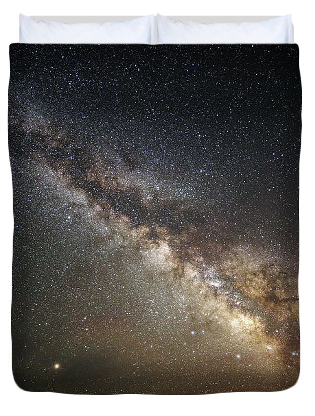 Arizona Duvet Cover featuring the photograph We Are Not Alone by Jay Beckman