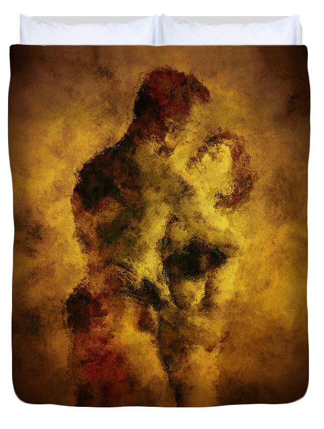 Nudes Duvet Cover featuring the photograph Welcome Home by Kurt Van Wagner