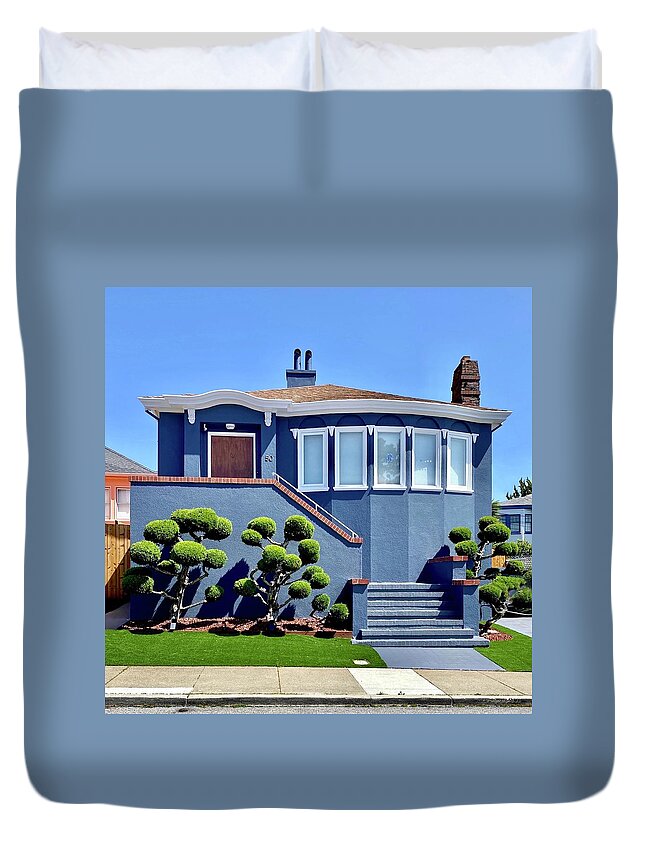  Duvet Cover featuring the photograph Westwood Park House by Julie Gebhardt