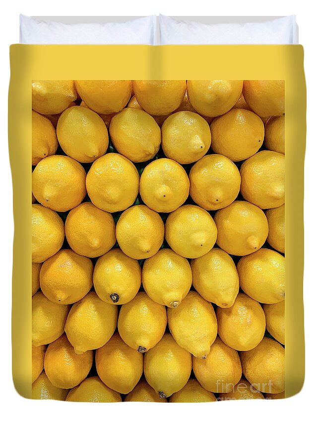 “when Life Gives You Lemons Duvet Cover featuring the photograph When Life Gives You Lemons by David Zanzinger