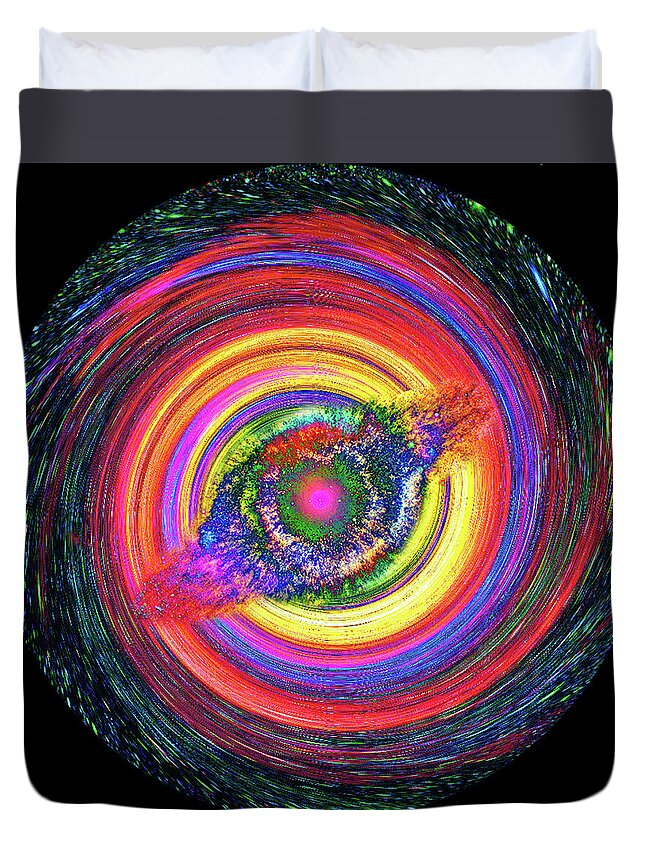 Whirlpool Duvet Cover featuring the digital art Whirlpool Swirl by Peter Pauer