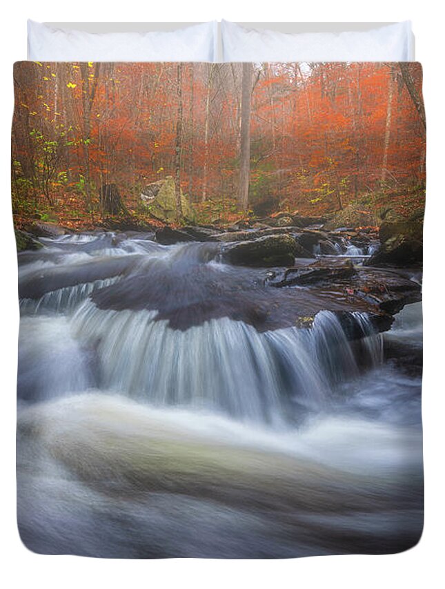 Water Duvet Cover featuring the photograph Whisper in the Woods by Darren White