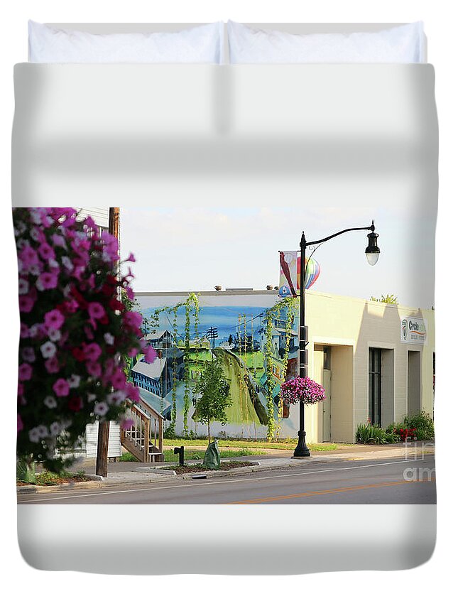 Mural Duvet Cover featuring the photograph Whitehouse Ohio 9398 by Jack Schultz