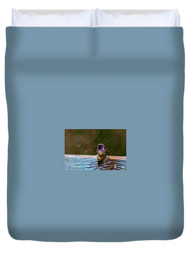 Birds Duvet Cover featuring the photograph Who U Lookin At? by Chris Casas