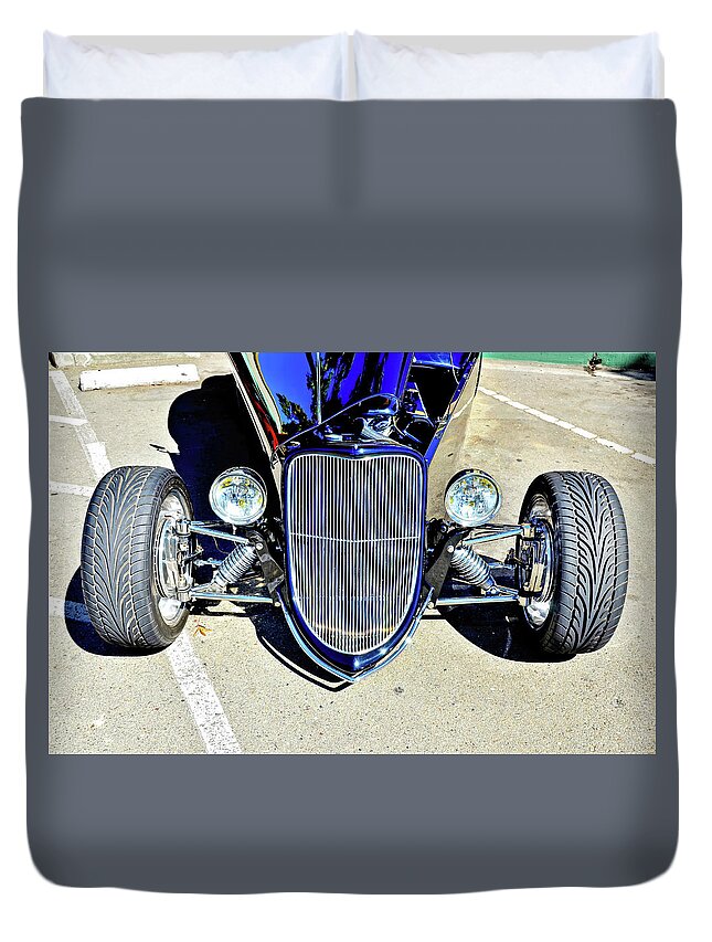 Hot Rod Duvet Cover featuring the photograph Wickedly Cool by David Lawson