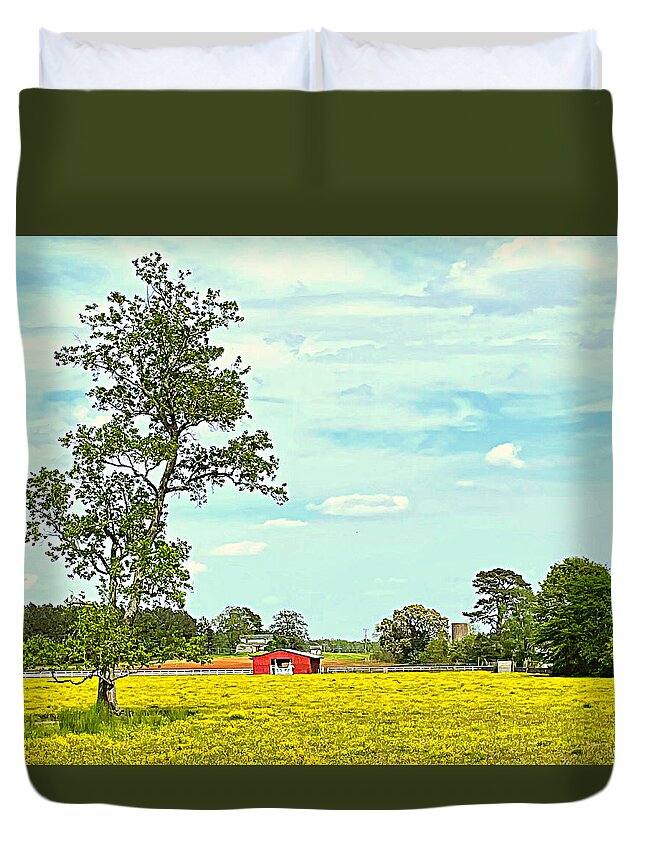Wildflower Duvet Cover featuring the photograph Wildflower Field by Lee Darnell