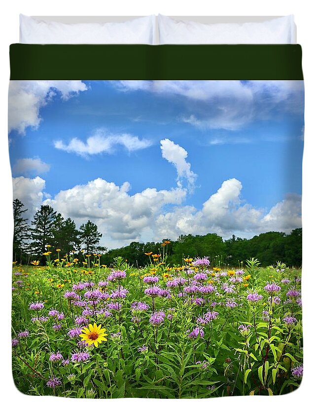 Wildflower Duvet Cover featuring the photograph Wildflower Glory by Sarah Lilja
