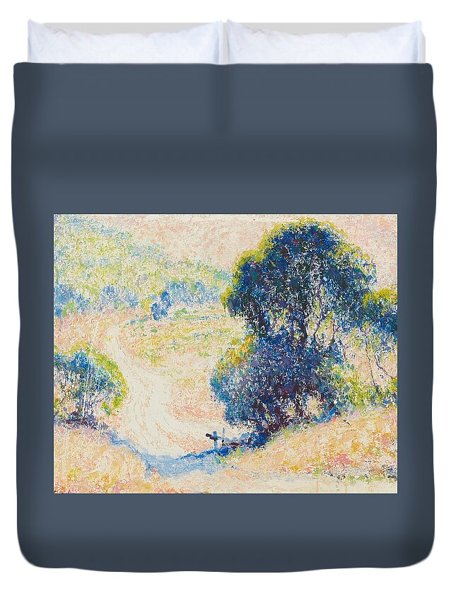 Vector Duvet Cover featuring the painting William Clapp by MotionAge Designs