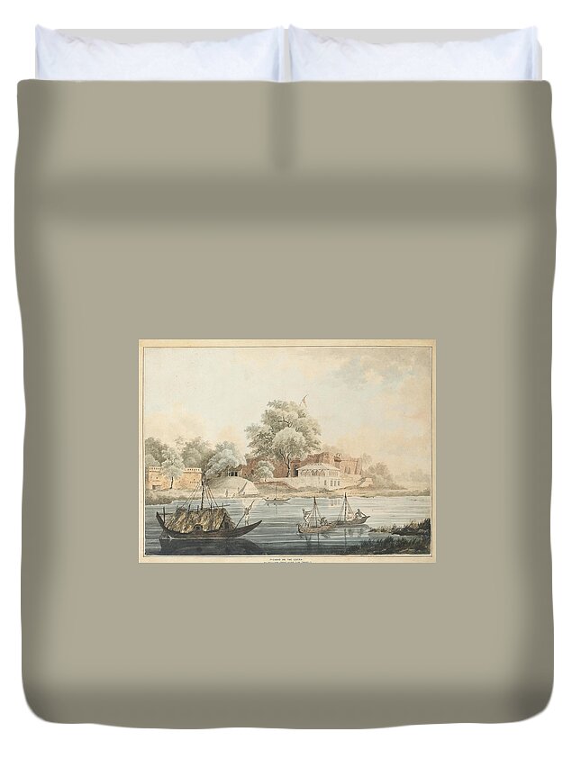 William Orme (british Duvet Cover featuring the painting William Orme by Artistic Rifki