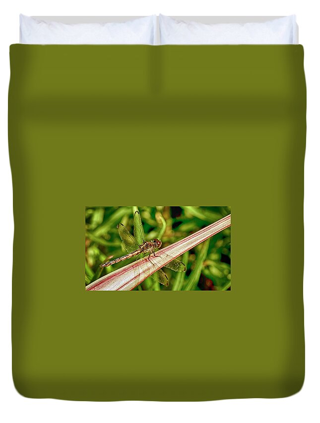 Dragonfly Duvet Cover featuring the photograph Winged Dragon by Bill Barber