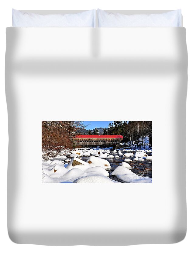 Winter Duvet Cover featuring the photograph Winter Wonderland by Steve Brown