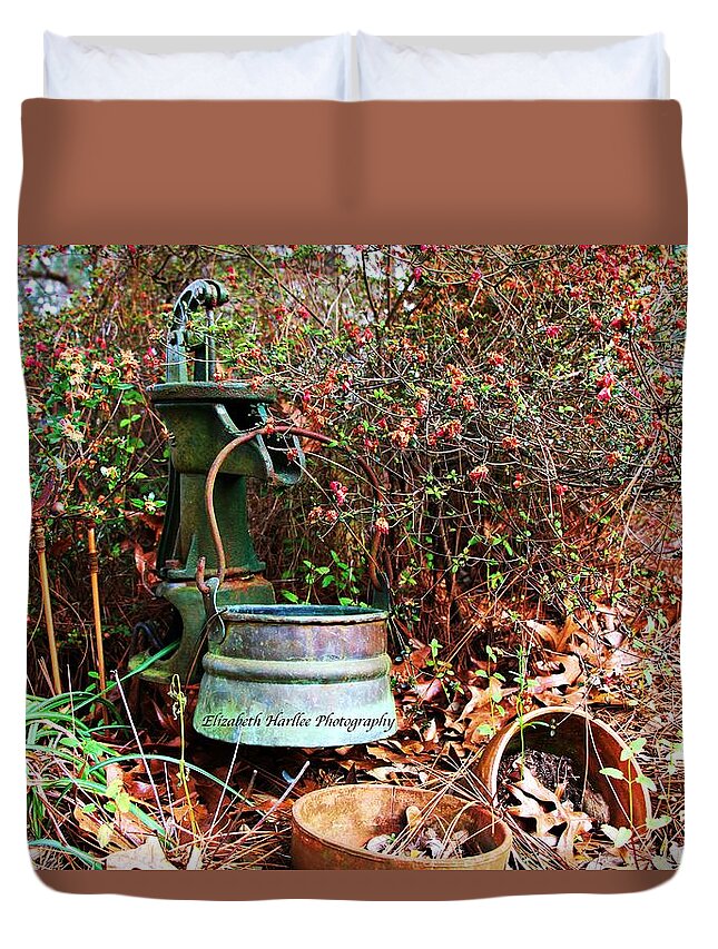  Duvet Cover featuring the photograph Wishing Well by Elizabeth Harllee